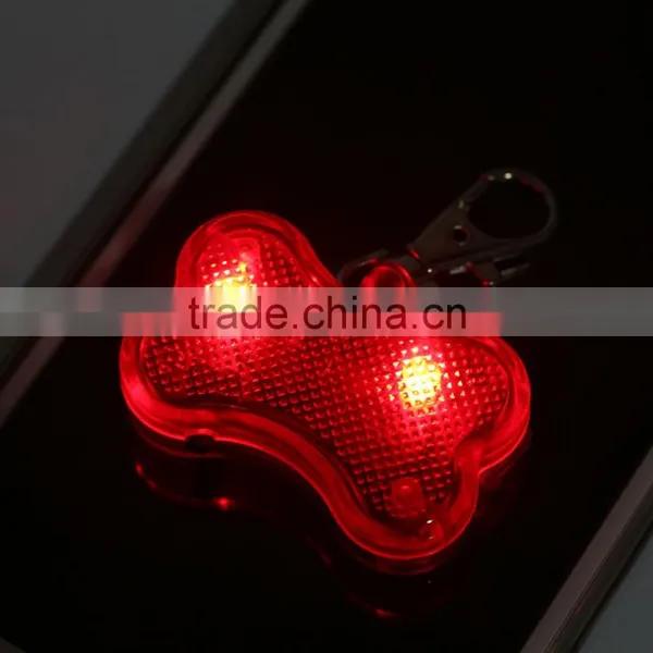 Pet Dog Cat LED Flash Bone Safety Pendant Collar Circular Light Clip Visable Worldwide Store photo-3