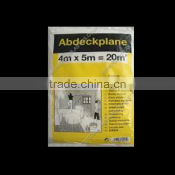 Hot Sale Paintable 4*12.5m 4*5m Dust Drop Sheet Drop Cloth photo-4