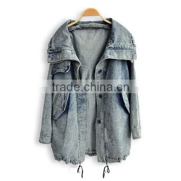 China Clothing Women Denim Jacket Supplier/ Denim Jacket for Women photo-5