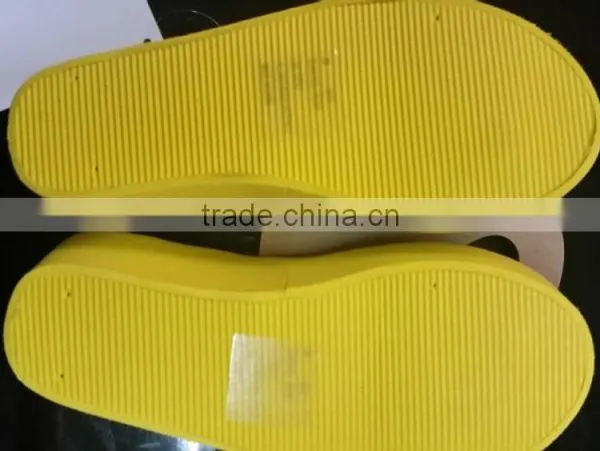 Yellow Black Children LED Slippers Excess Surplus Stock photo-4