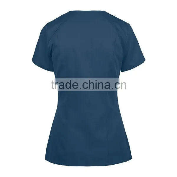 Custom Hot Sale Medical Uniforms V-neck Scrub Tops photo-2