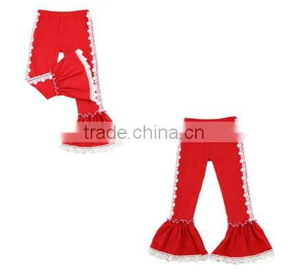 Wholesale Little Girls Boutique Clothes Persnickety Kids Baby Ruffle Pants Children Ruffle Lace Pants photo-6