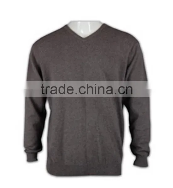 ISO9001/BSCI Manufature Loose V-neck Mens Grey Cardigan Sweater photo-5