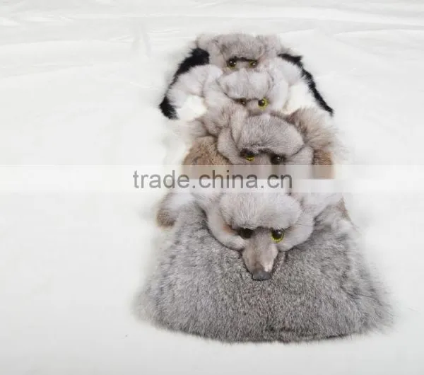 Girls FoxType Rabbit Fur Fashion Envelope Bag photo-3