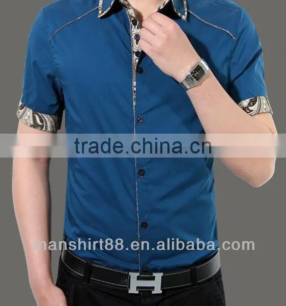 Stylish Short Sleeves Pleated Shoulder Casual Shirt photo-2