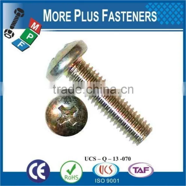 Made In Taiwan DIN 7985 Cross Recessed Raised Fillister Head Screw DIN 7985 photo-5