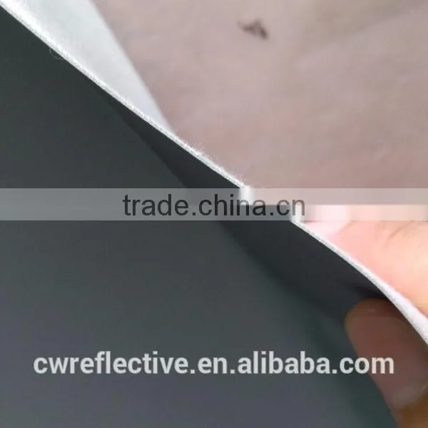 Custom Silver Grey Waterproof 0.6mm Abrasive Resistance Reflective pu Leather Fabric for Sewing Shoe photo-5