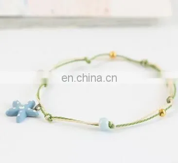 Simple Cartoon Bracelet Female Ceramic Small Adorn Article Bell Bracelets Lovely Couples Jewelry Birthday Gift photo-6