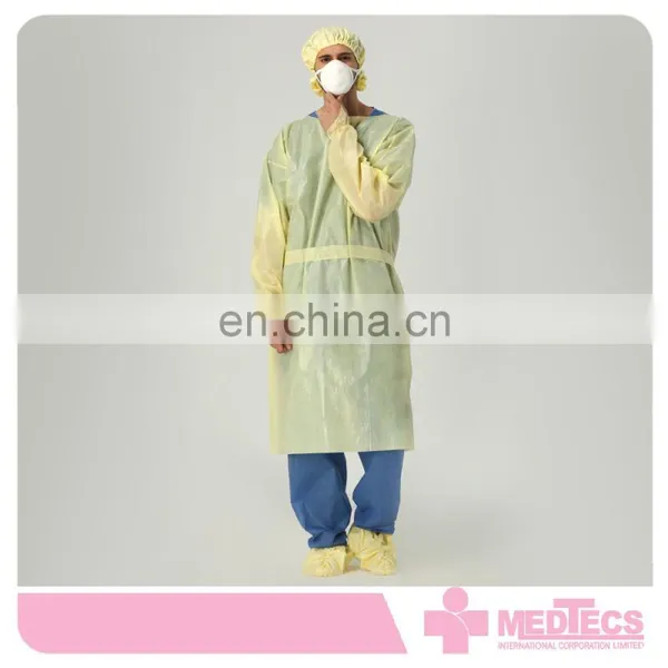 Yellow Comfortable High Quality Hospital Surgical Disposable Gown photo-2