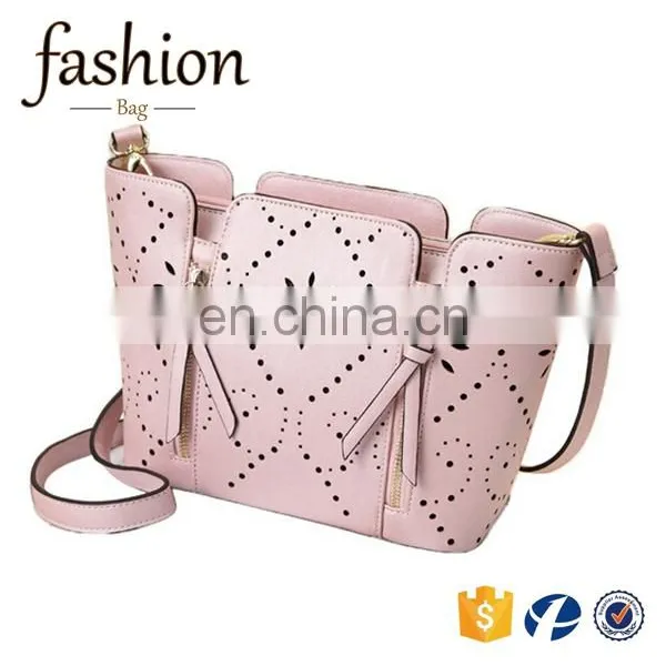 CR on Time Delivery Guaranteed Handbags Latest Model With Tassels Long Strap Shoulder Bag Beautiful Pink Color Hollow Bag photo-5