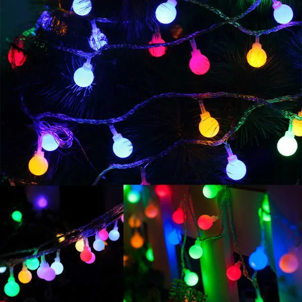 10M 100LEDs Ball Fairy String Light 8 Modes Waterproof Outdoor Holiday Christmas Decoration Light CE UL Certification photo-3