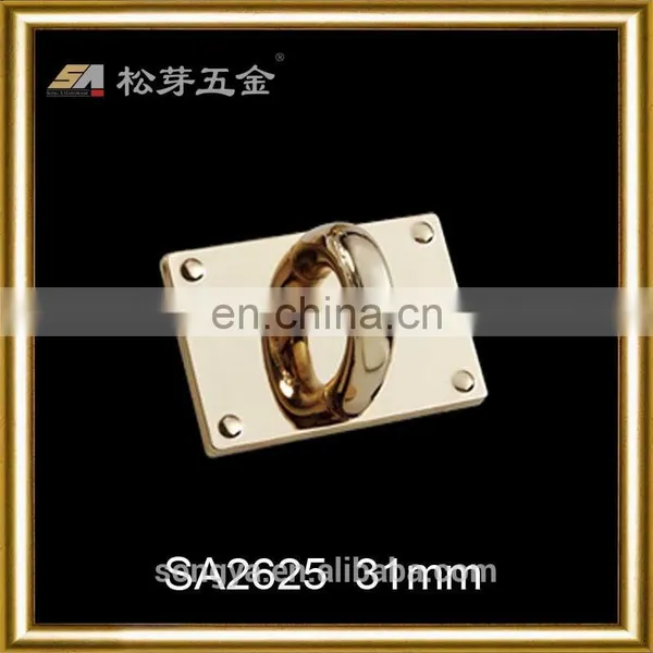 Fashionable Gold Plated Metal Accessory For Ladies Bag, Custom Gold Metal Arch Bridge For Bags, Zinc Alloy Metal Fitting photo-3