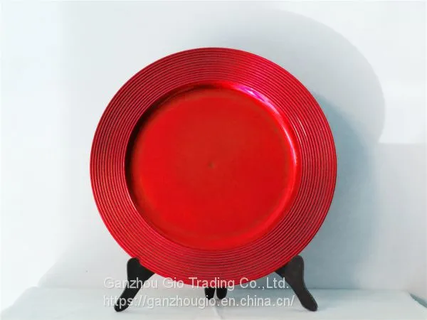 Christmas Plate Plastic Charger Plate Made in China YF-60048 photo-3