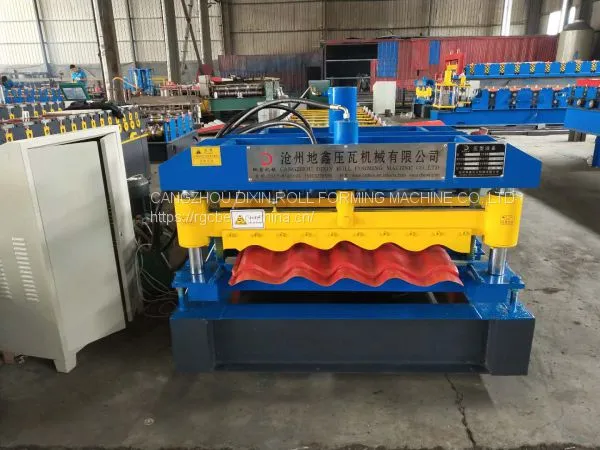 Color Steel Glazed Tile Making Machine/glaze Tile Metal Roof Roll Forming Machine photo-4