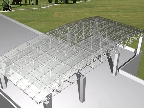 Steel Structure Canopy Light Steel Space Frame Waterproof photo-3