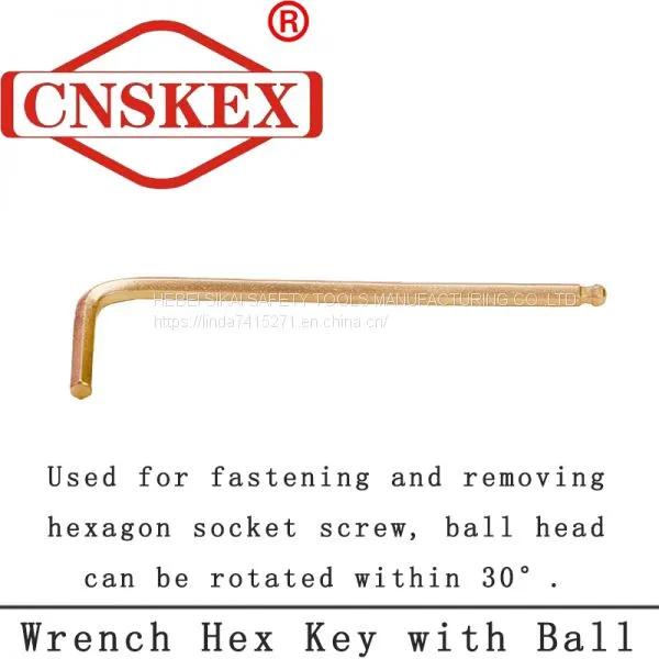 Non Sparking Wrench Hex Key With Ball Tools photo-3