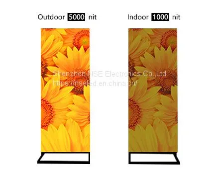 Outdoor Slim LED Poster Outdoor LED Media Player Standing Outdoor LED Display Manufacturer photo-5