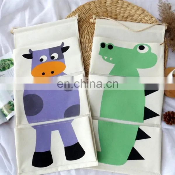 Custom Design Kids Room Storage Bag Cartoon Wall Hanging Storage Bag Door Hanging Organizer photo-3