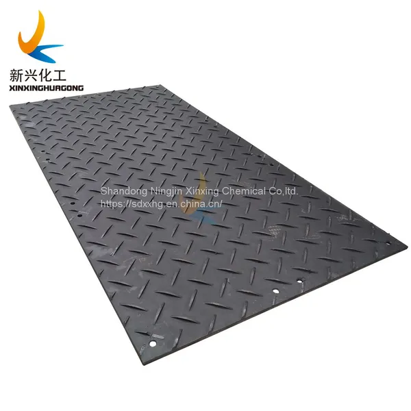 4'x8'ft UV Resisitant Plastic Ground Sheets HDPE Construction Fire Retardant Road Mats Antislip Ground Mats photo-2