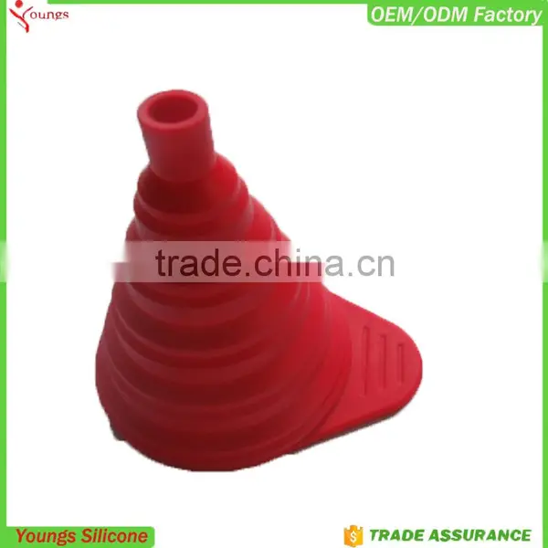 FDA Silicone Funnel Cheap Wholesale Collapsible Funnel Silicone Kitchen Funnel photo-2