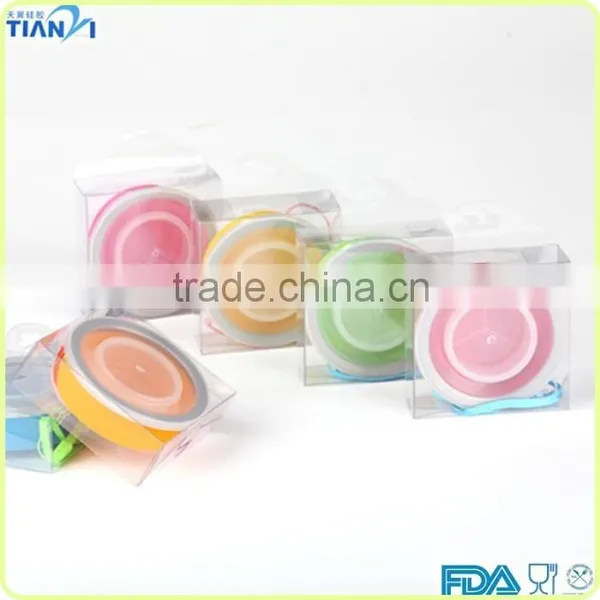 FDA/LFGB Approved BPA Free Silicone Collapsible Custom Foldable Cup photo-2