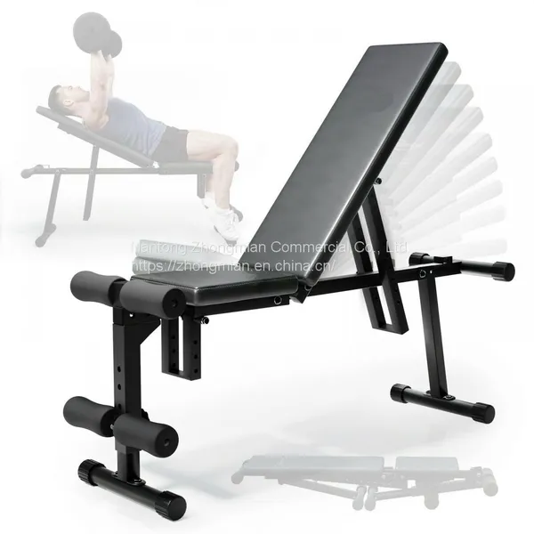 Fitness Bench and Rubber, Iron, Cement Weight Plate With Shelf for Gym and Home Sports