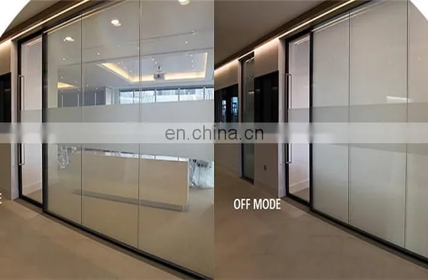 Green Grey Magic Office Living Room Switchable Privacy Safety 5+5mm LCD Film Smart Glass photo-5