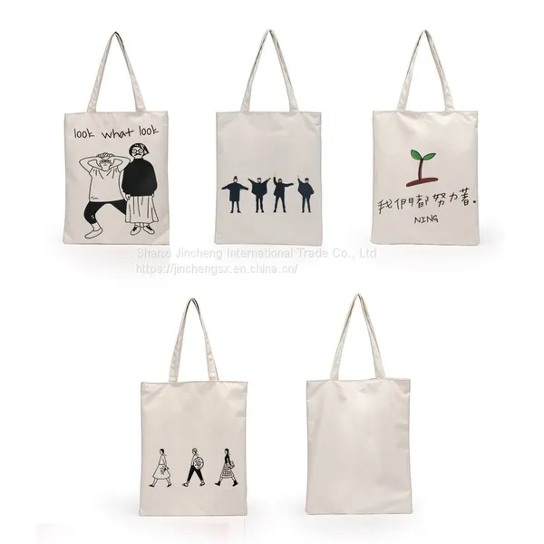 Custom Logo Size Printed Large Capacity Blank Big Canvas Tote Bag for Shopping photo-2