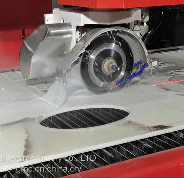 HUALONG Machinery 5 Axis Cnc Bridge Saw With Italian System With 3 Axis Whaterjet and CAM CAM Drawing System photo-3