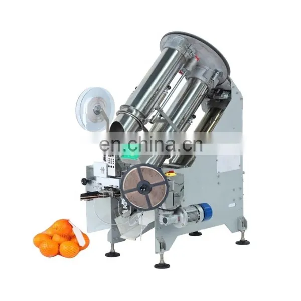Automatic Orange Citrus Potato Garlic Chill Onion Weighting Counting Nylon Mesh Net Bag Clipping Packing Packaging Machine photo-3