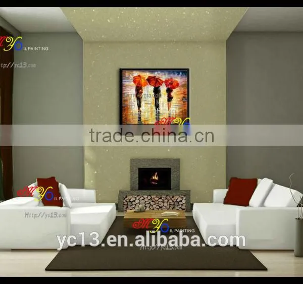 100%handmade Beautiful Knife Oil Painting photo-5