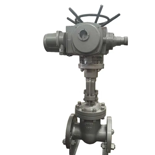 GOST Standard WCB Cast Carbon Steel 20# Rising Stem Electric Gate Valve Flange Pn25 Pn40 Pn64 Elastic Seat Gate Valve photo-5