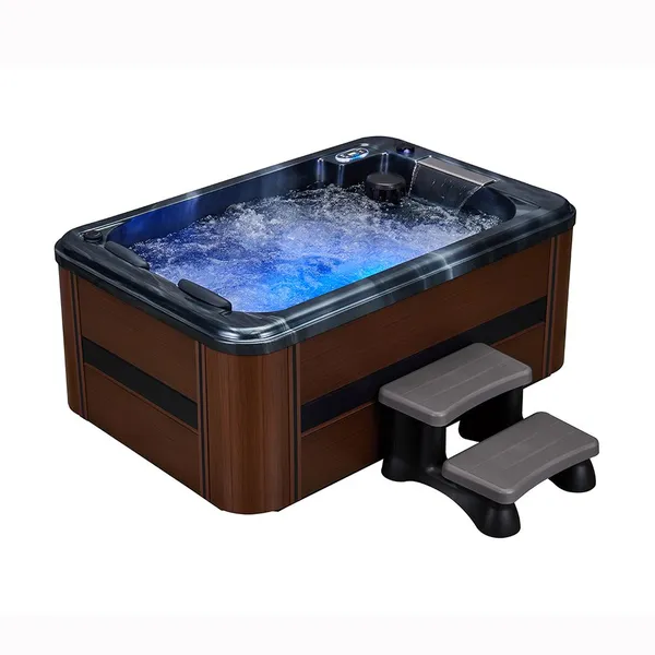 Banheira de Massagem com Vórtice para SPA Comercial Bahamas. O aquecimento de temperatura constante garante uma experiência de banho confortável o ano todo.