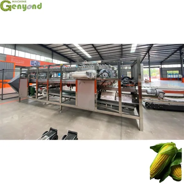 Genyond Continuous Fresh Sweet Corn Cooking Machine Sweet Corn Deep Processing Line