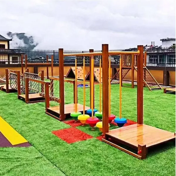Outdoor Balance Cylinder Combination Game Physical Training Equipment for Kindergarten Children, Including Climbing Frames and Square Boxes for Sensory Integration Training photo-4