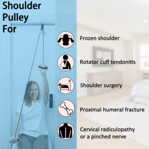 Shoulder Pulley Over The Door Physical Therapy System | Over-the-door Exercise Pulley Designed for Shoulder Physical Therapy Exercises. photo-2