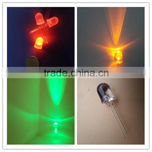 Transparent 10mm Yellow Round Led Light photo-2