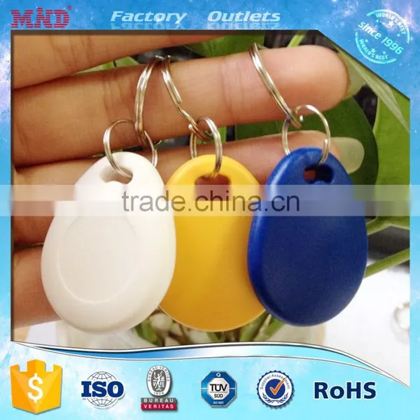 MDK13 FM11R08 Chip HF 13.56Mhz Rfid Keyfob Smart Key Tag Chain With Logo Number Printing photo-3
