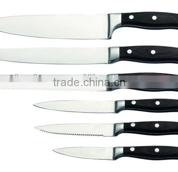 ABS+430 S/S HANDLE 14PCS KITCHEN KNIFE SET photo-2