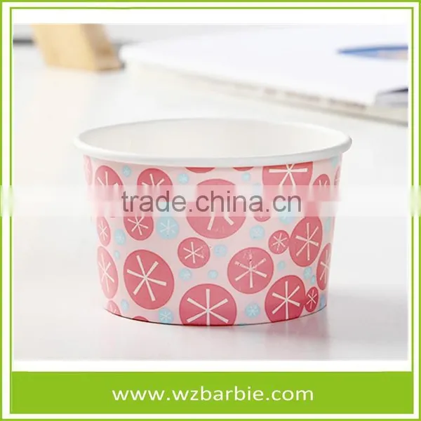Recyled Ice Cream Paper Cup/Bowl For Ice Cream With Custom Logo Printed photo-3