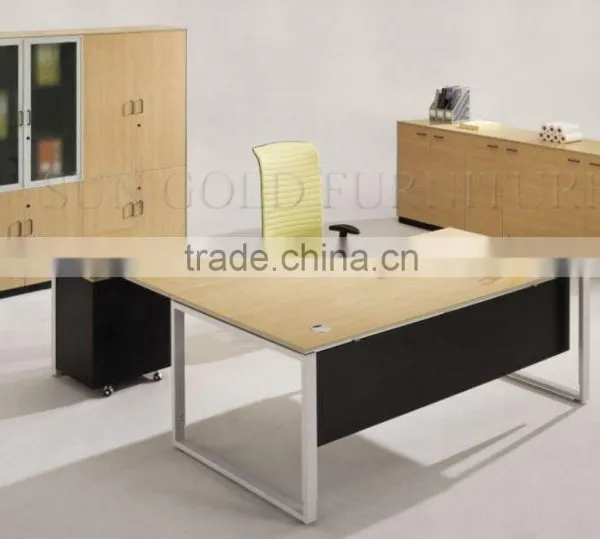 Modern Executive Office Computer Table Steel Office Furniture (SZ-ODB346)