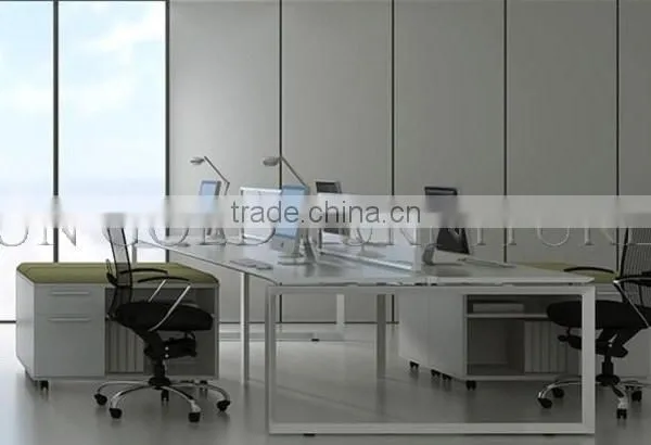 Modern 6 Person Office Workstation Partition With Metal Leg ( SZ-WS049-1) photo-2
