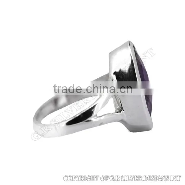 Amethyst Anniversary Ring,gemstone Antique Ring,sterling Silver Ring Designers,wholesale Fashion Jewelry Ring photo-2