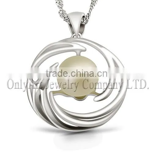 925 Sterling Sliver Jewelry Freshwater Pearl Jewelry Pearl Pendants