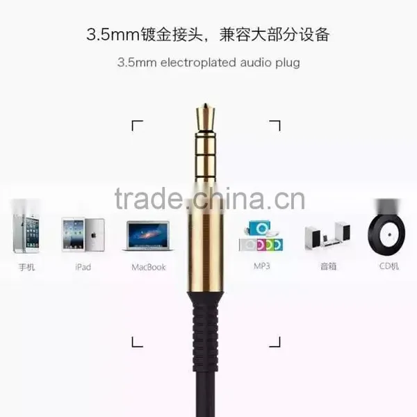 Original Joyroom 1m Audio Cable 3.5mm Electroplated Audio Plug Extension Cable Aux for Mobile Phone/car/headphone MT-4528 photo-5