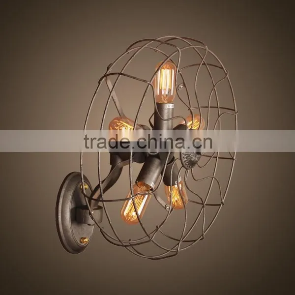 Vintage Decorative Wall Lamp With Unique Pretty Fan Style