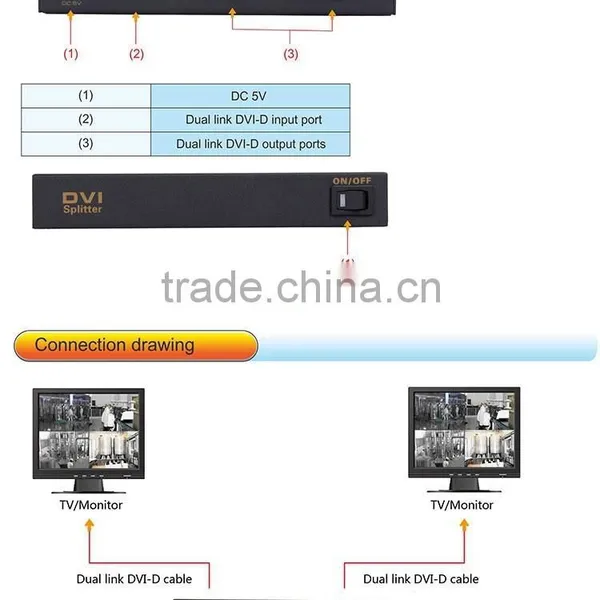 Hot Sale DVI Splitter 1x2 (Dual-Link) photo-2