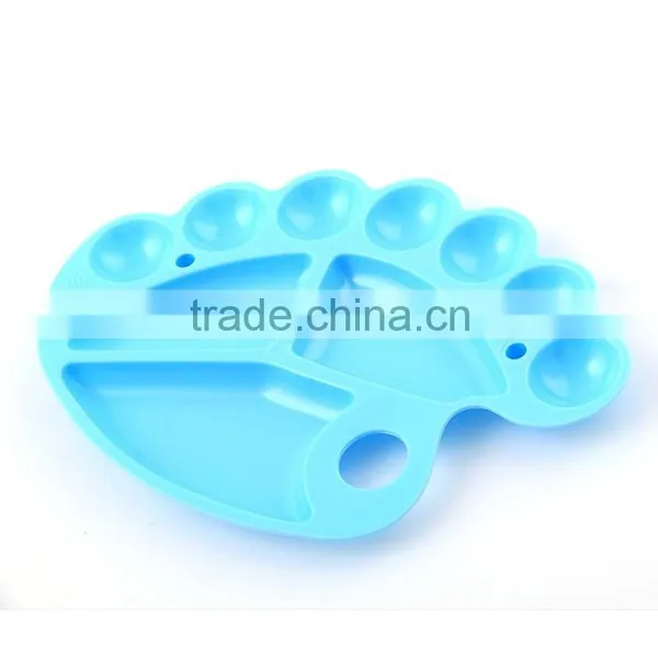 Wholesale Feet Shape Plastic Paint Arist Palette For Watercolor Painting In Stock photo-2