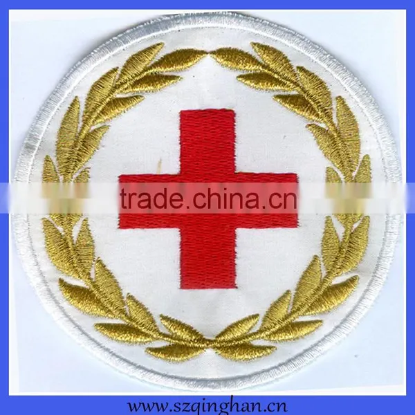 Custom Noon Cake Shape Plentiful Thrill of a Romance Embroidery Patches photo-6