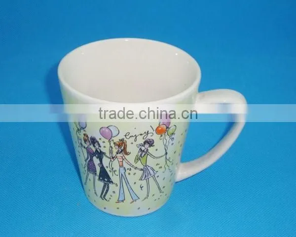 Porcelain 12oz Decal Water Mug photo-2